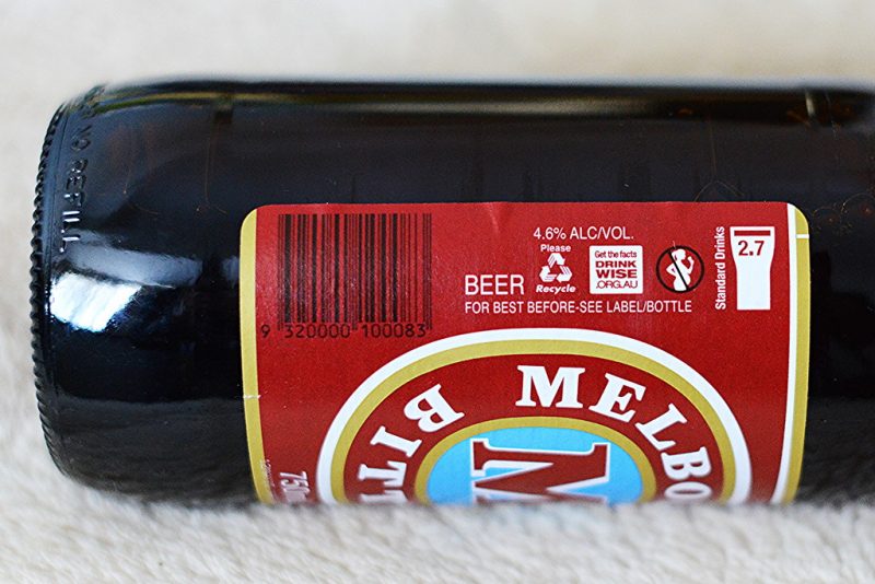 ビールラベルのスタンダードドリンク表記